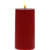 Kerzen | Nanu-Nana Led-Kerze Rustik, Rot, 7 X 17.5 Cm